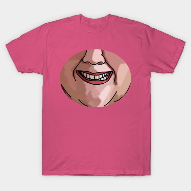 Smiling Lady Humor T-Shirt by ellenhenryart